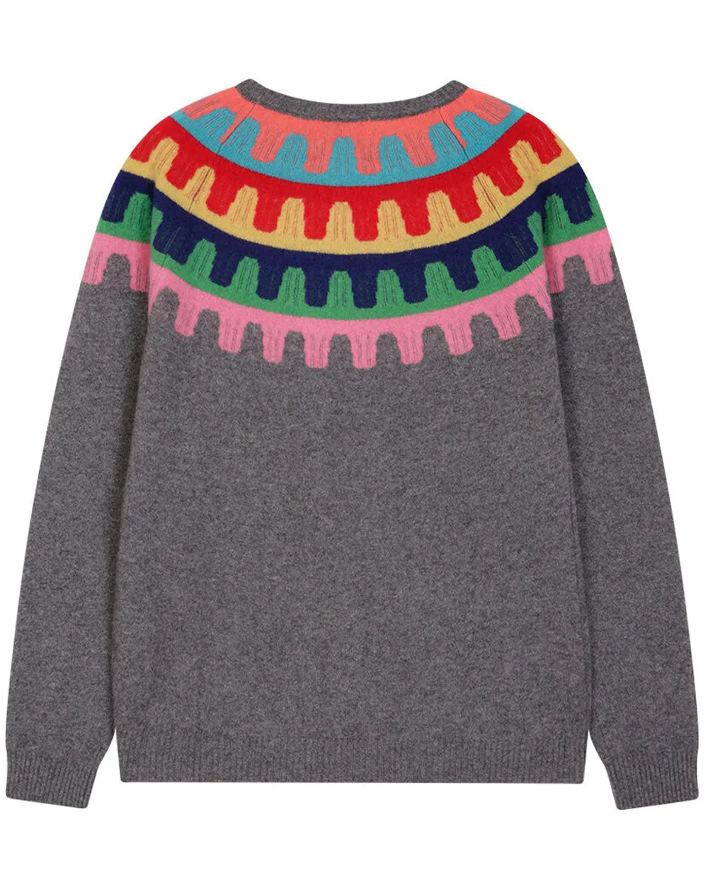 Rick Rack Crew in Mid Grey