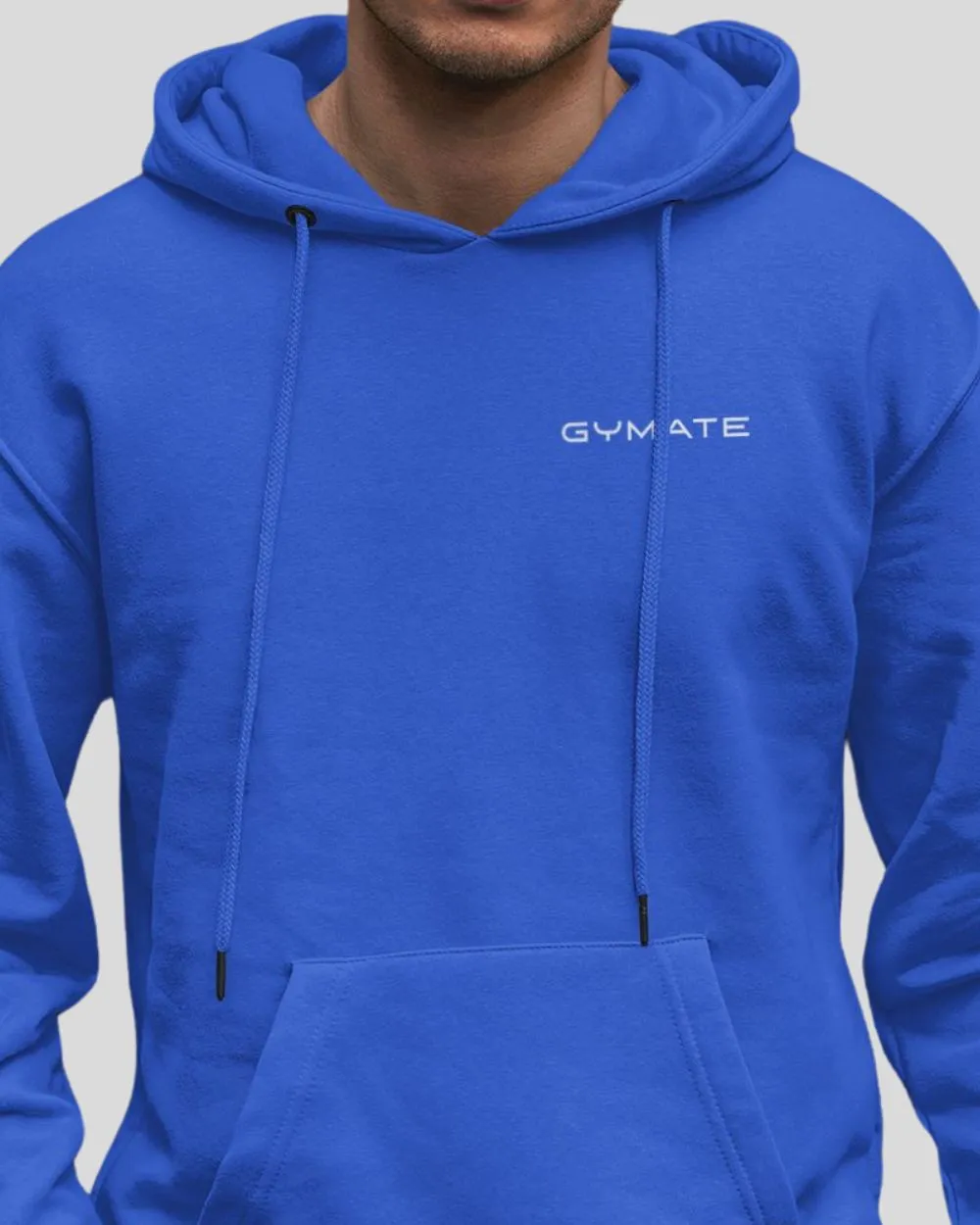 Royal Blue Hoodie Mens – Gymate Original Small Logo [chest]