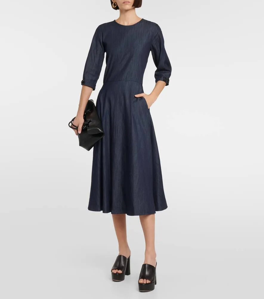 'S Max Mara Valery denim midi dress