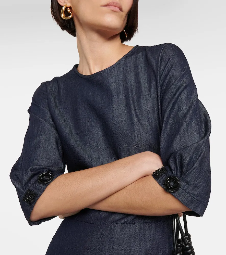 'S Max Mara Valery denim midi dress