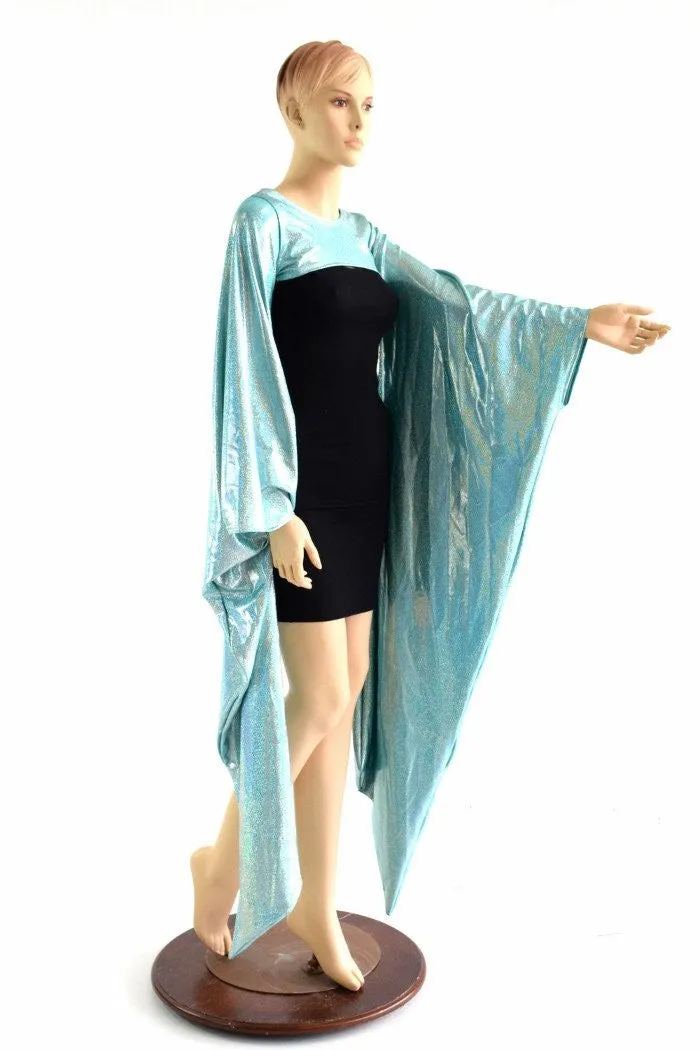 Seafoam Holographic Kimono Bolero