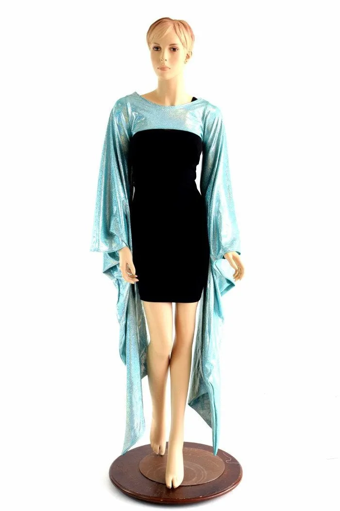 Seafoam Holographic Kimono Bolero
