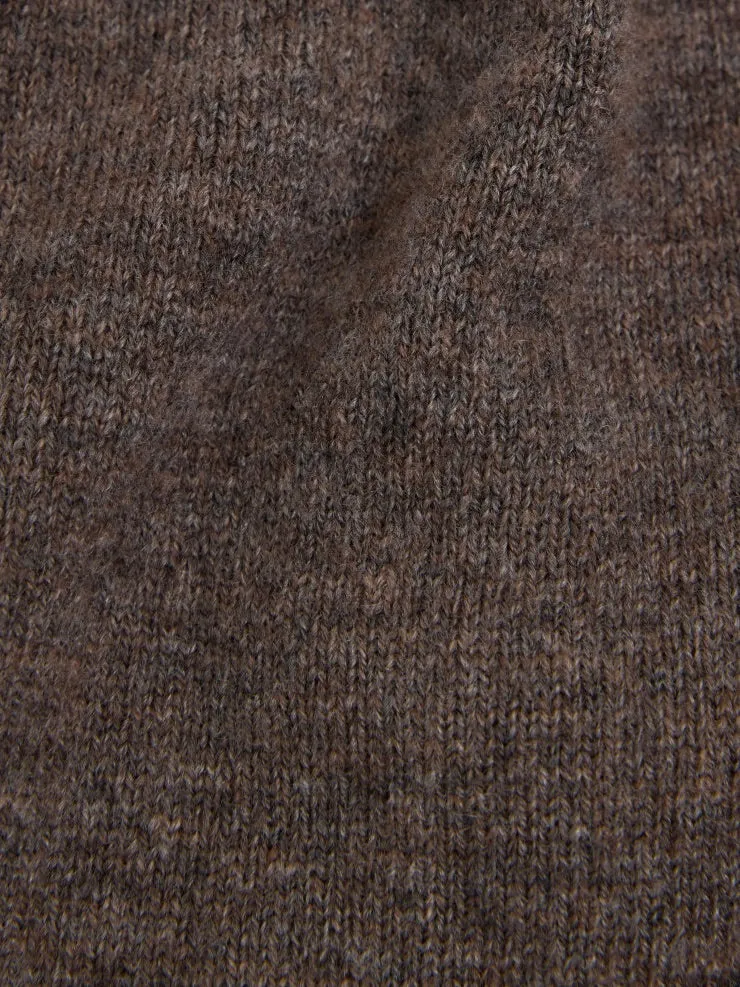 Shorty in Wool / Cashmere - Mocca