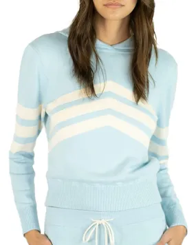 Sky Blue Jet Set Cashmere Blend Hoodie