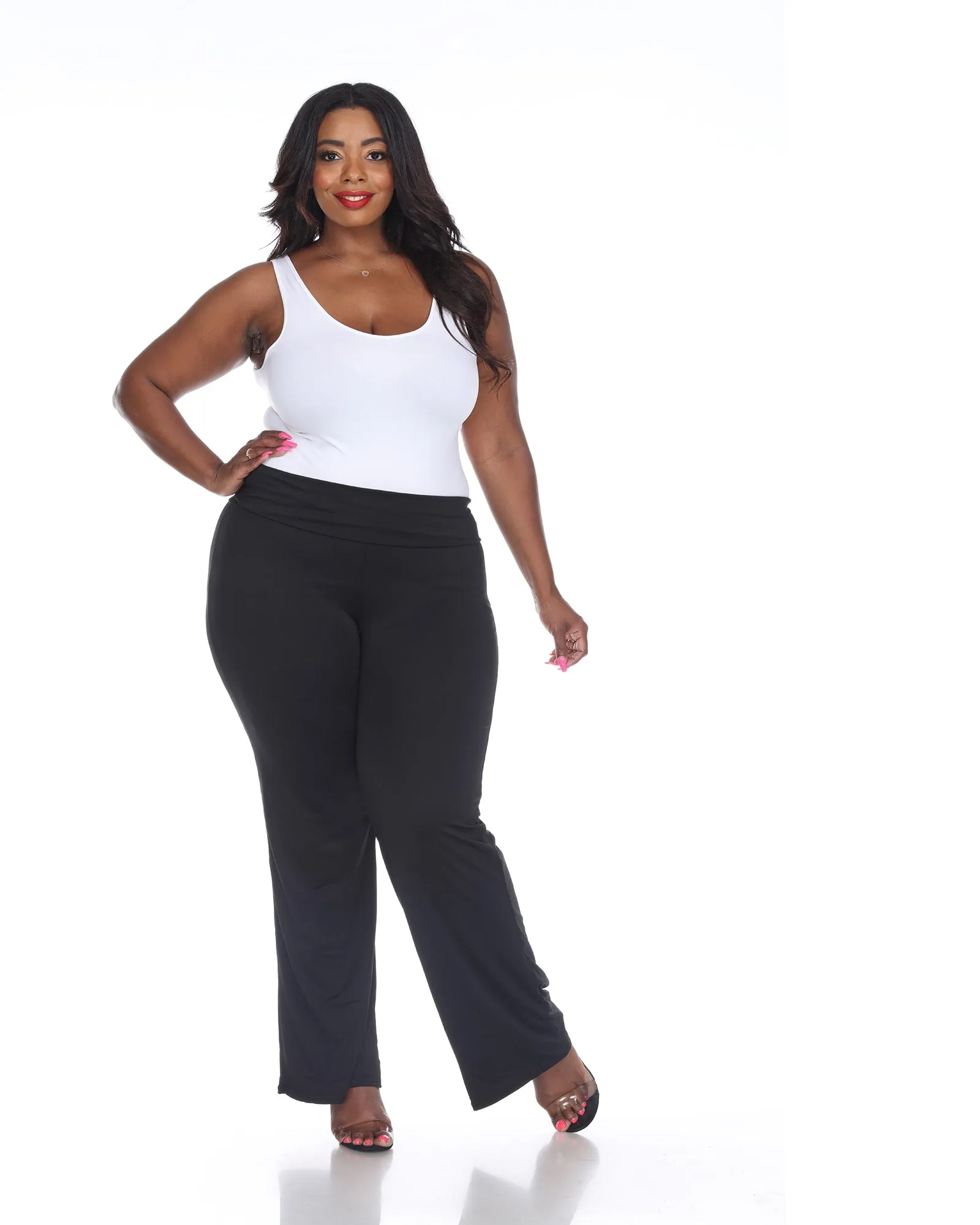 Solid Palazzo Pants | Black