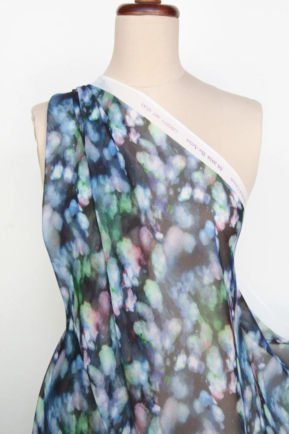 Speckled Clouds Day - Liberty Silk Georgette