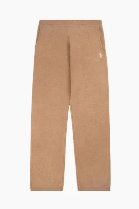 Sporty & Rich SRC Cashmere Pants - Camel/ White