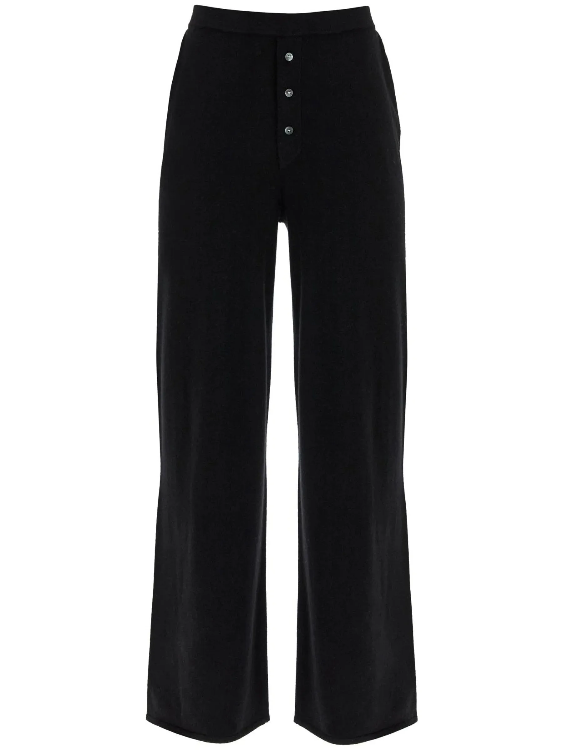 Straight Leg Cashmere Trousers