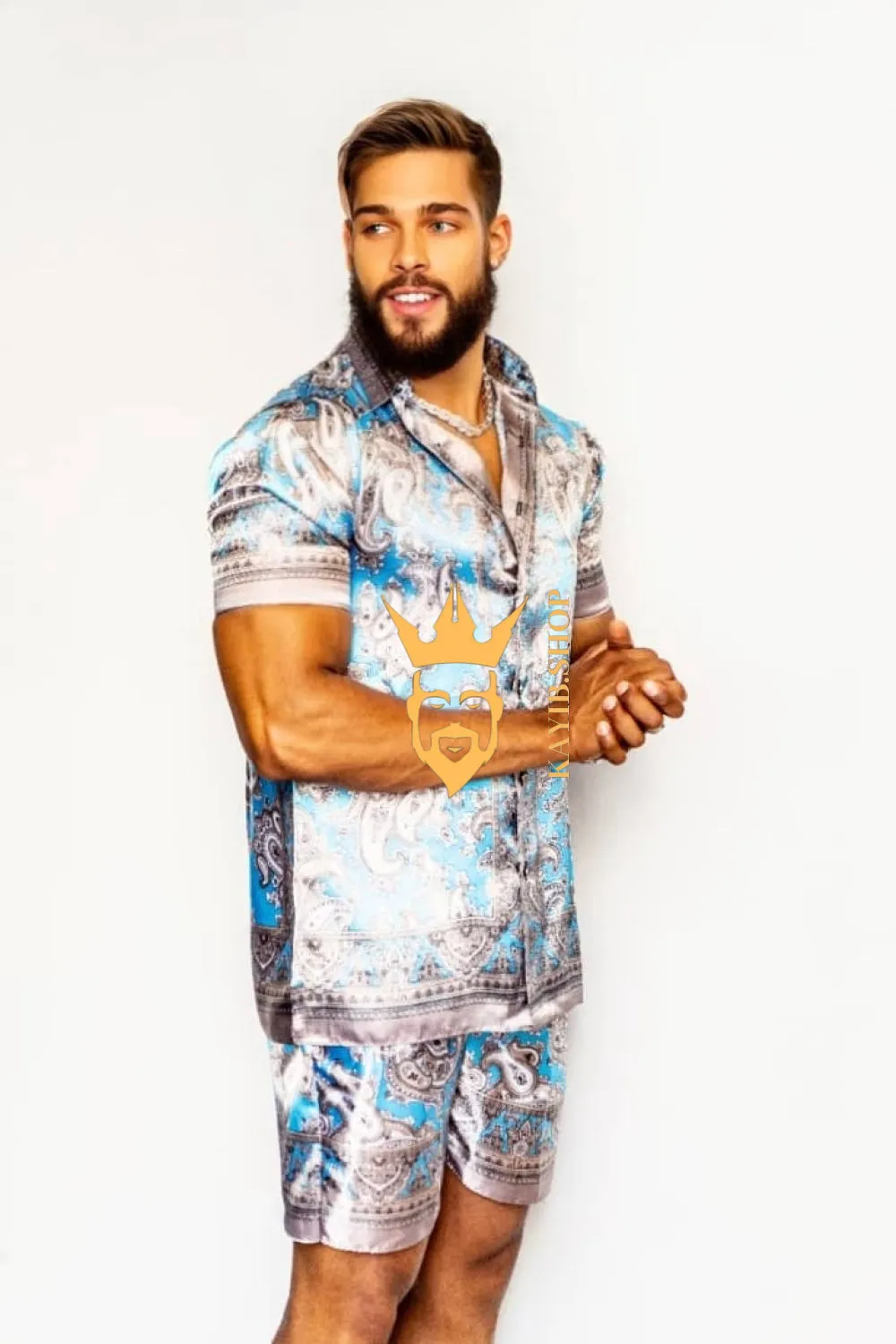 Summer Barocco Silk Set Outfit - Elevate Your Style with Pure Elegance