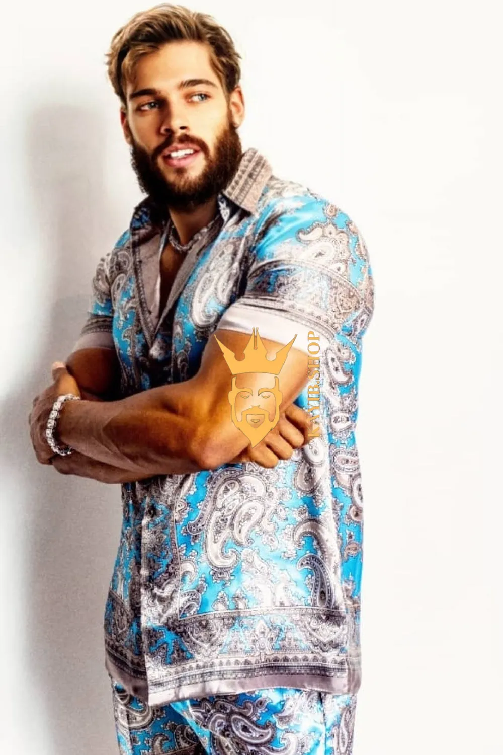 Summer Barocco Silk Set Outfit - Elevate Your Style with Pure Elegance