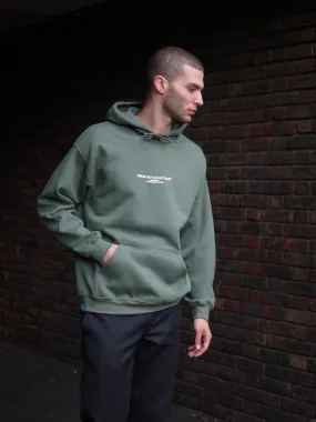 UK Born Worldwide Worn Military Green Hoodie