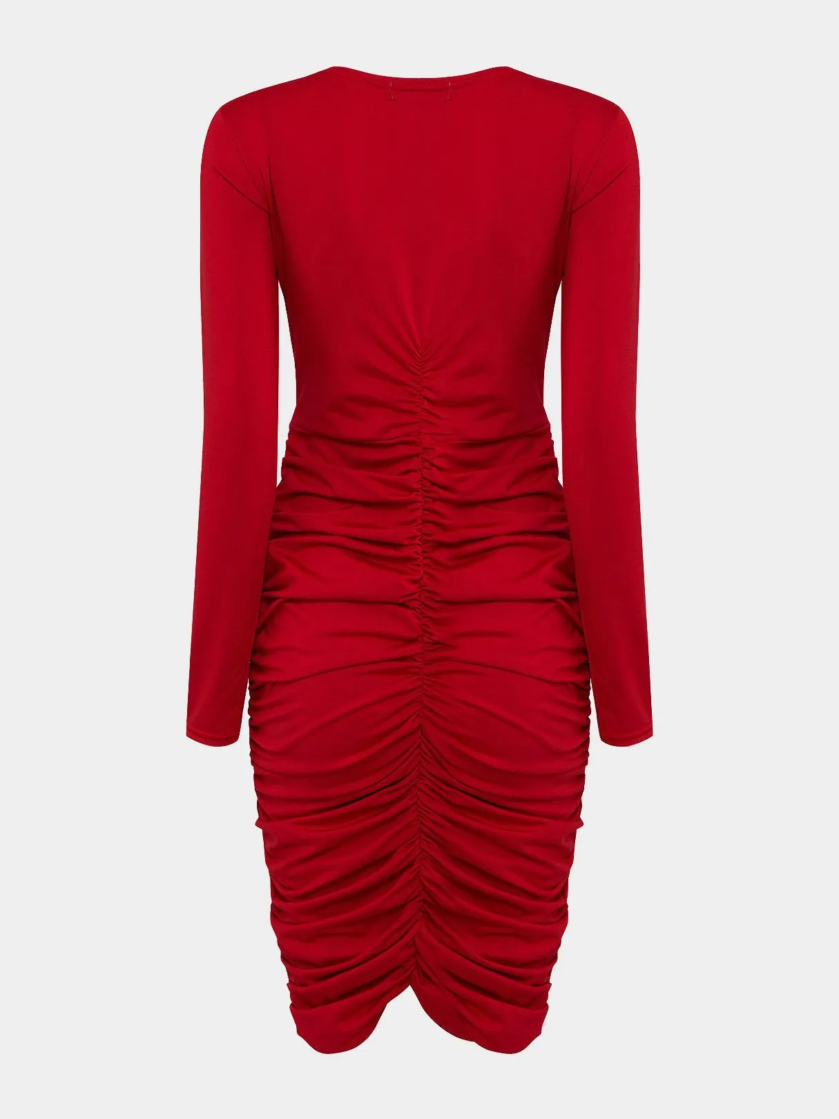 Wholesale Pleated Slim Midi Dresses with Cut Out