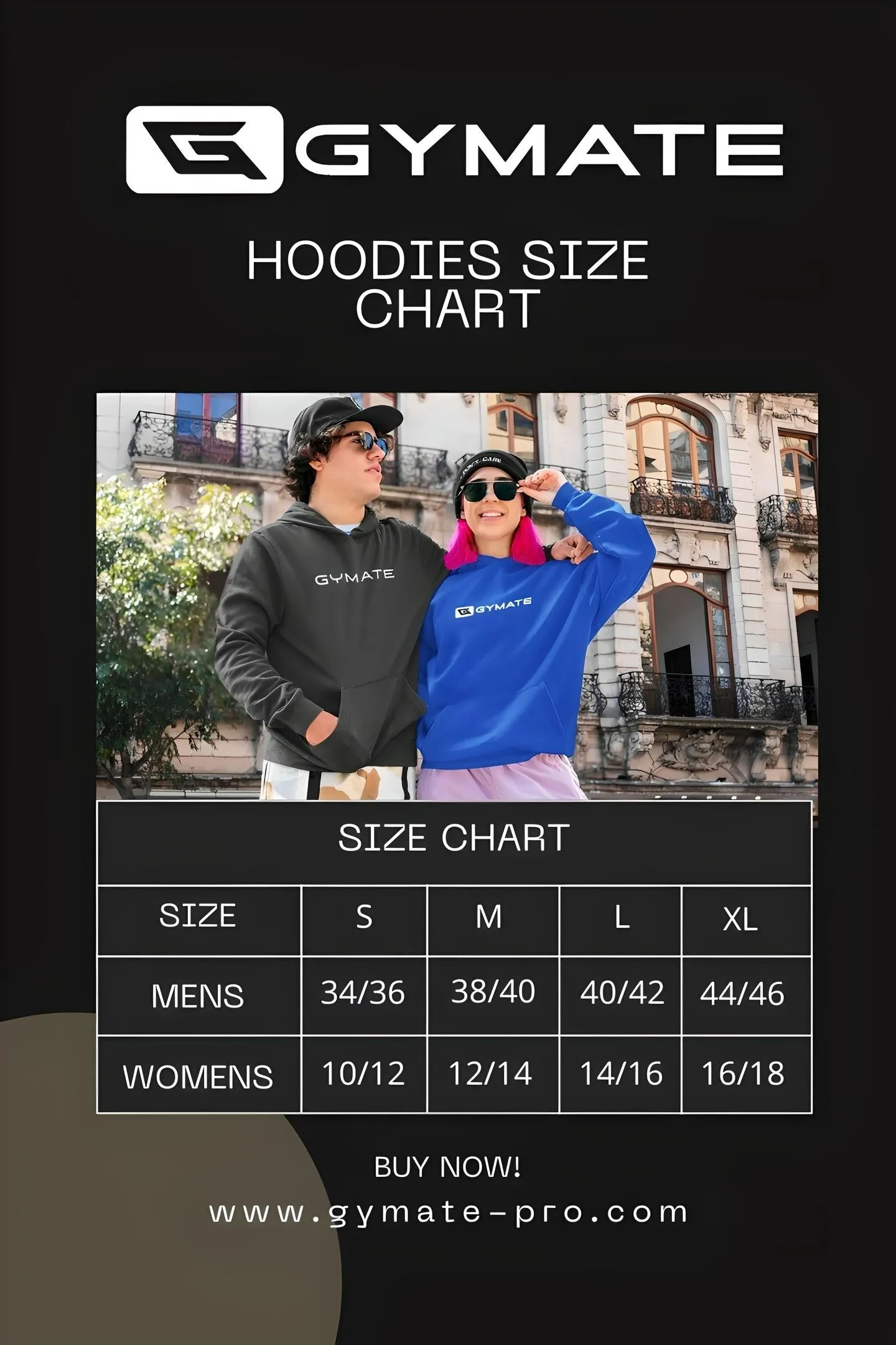 Womens Athleisure Hoodies Original Gymate ctr/large