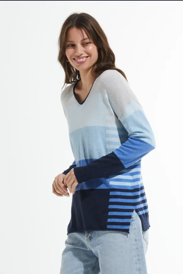 Zaket & Plover Varied Stripe Sweater