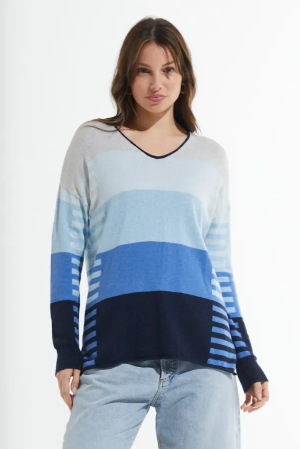 Zaket & Plover Varied Stripe Sweater